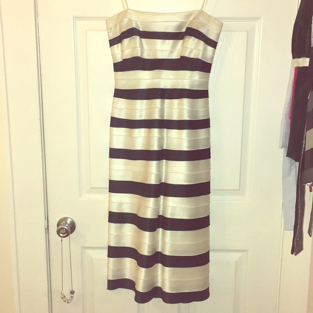 BCBG MaxAzria black and White Cocktail Dress